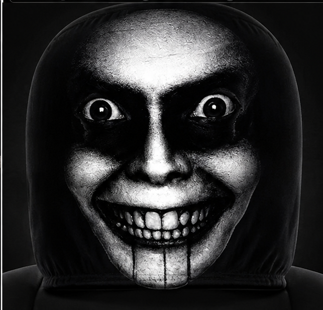 Creepy Car Headrest Covers – 2 COVERS