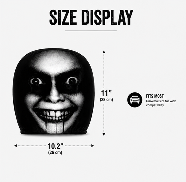 Scary Headrest Covers (pack of 2)