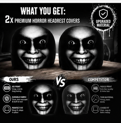 Scary Headrest Covers (pack of 2)